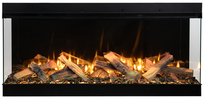 Amantii Fire & Ice LumaForest 48" 3-Sided WiFi-Enabled Built-in Electric Fireplace