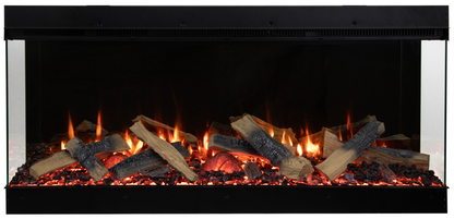 Amantii Fire & Ice LumaForest 48" 3-Sided WiFi-Enabled Built-in Electric Fireplace