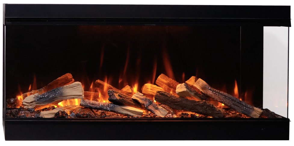 Amantii Fire & Ice LumaForest 48" 3-Sided WiFi-Enabled Built-in Electric Fireplace