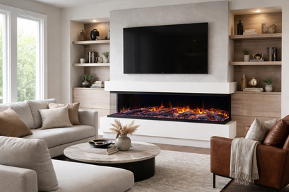 Amantii Fire & Ice LumaForest 48" 3-Sided WiFi-Enabled Built-in Electric Fireplace