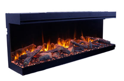 Amantii Fire & Ice LumaForest 48" 3-Sided WiFi-Enabled Built-in Electric Fireplace
