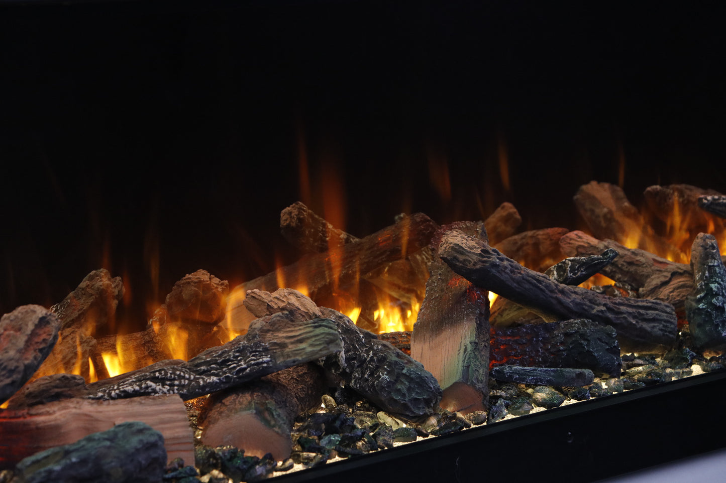 Amantii Fire & Ice LumaForest 48" 3-Sided WiFi-Enabled Built-in Electric Fireplace