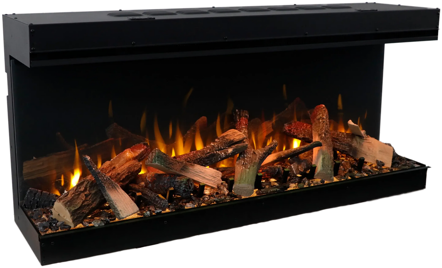 Amantii Fire & Ice LumaForest 48" 3-Sided WiFi-Enabled Built-in Electric Fireplace