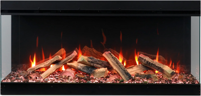 Amantii Fire & Ice LumaForest 48" 3-Sided WiFi-Enabled Built-in Electric Fireplace