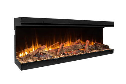 Amantii Fire & Ice LumaForest 75" 3-Sided WiFi-Enabled Built-in Electric Fireplace