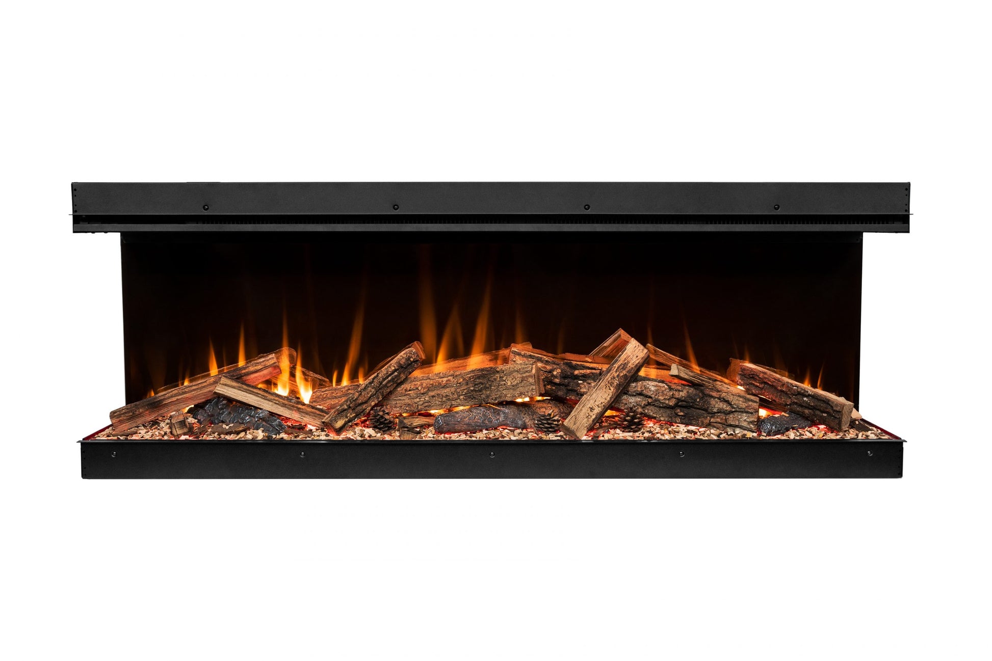 Amantii Fire & Ice LumaForest 75" 3-Sided WiFi-Enabled Built-in Electric Fireplace