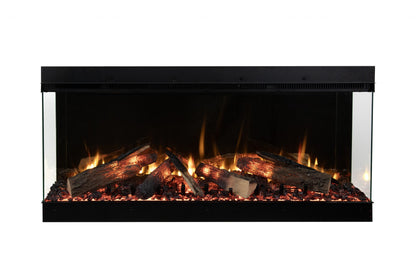 Amantii Fire & Ice LumaForest 75" 3-Sided WiFi-Enabled Built-in Electric Fireplace