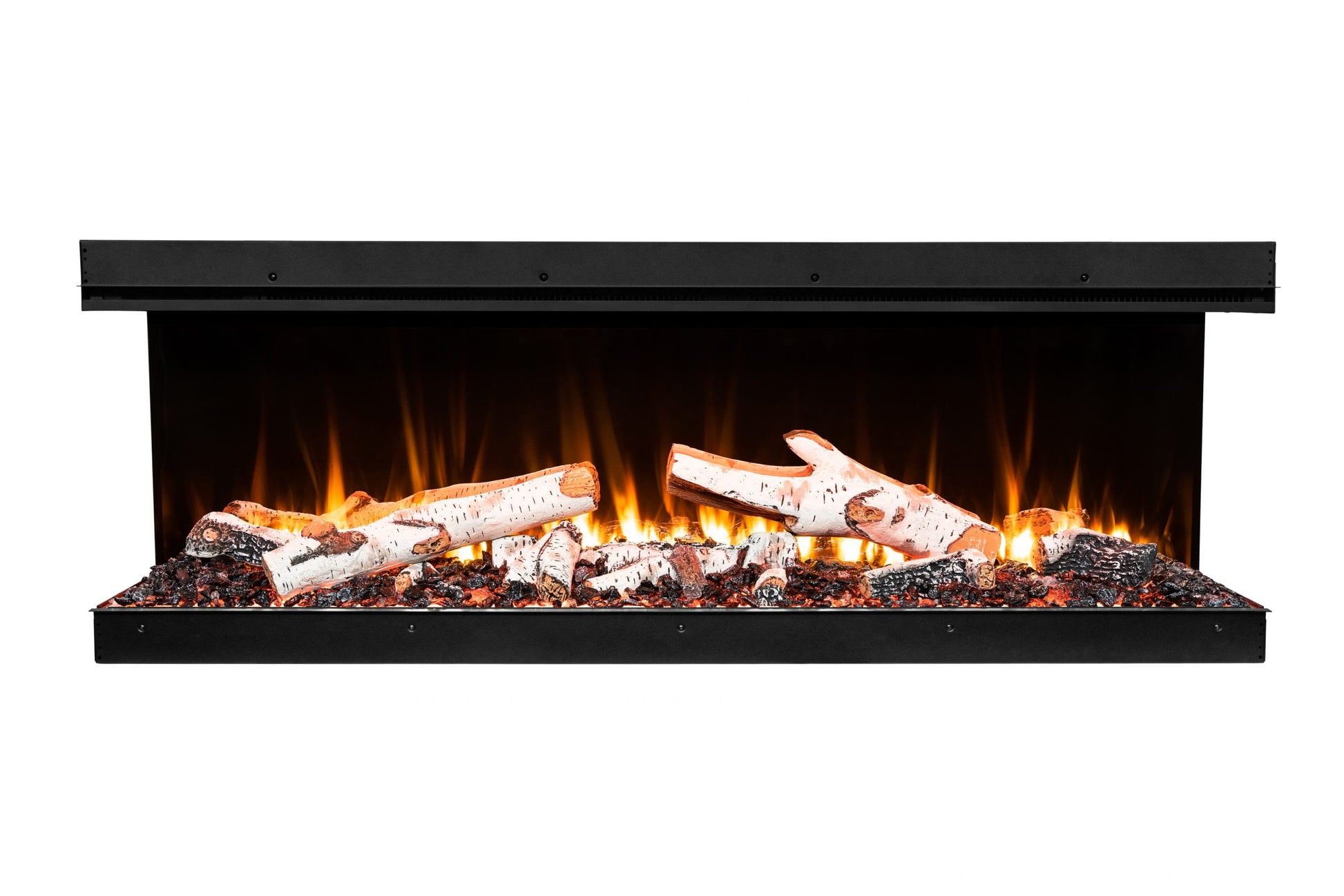 Amantii Fire & Ice LumaForest 75" 3-Sided WiFi-Enabled Built-in Electric Fireplace
