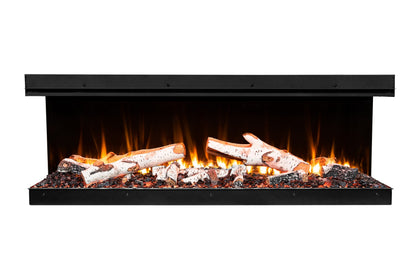 Amantii Fire & Ice LumaForest 75" 3-Sided WiFi-Enabled Built-in Electric Fireplace