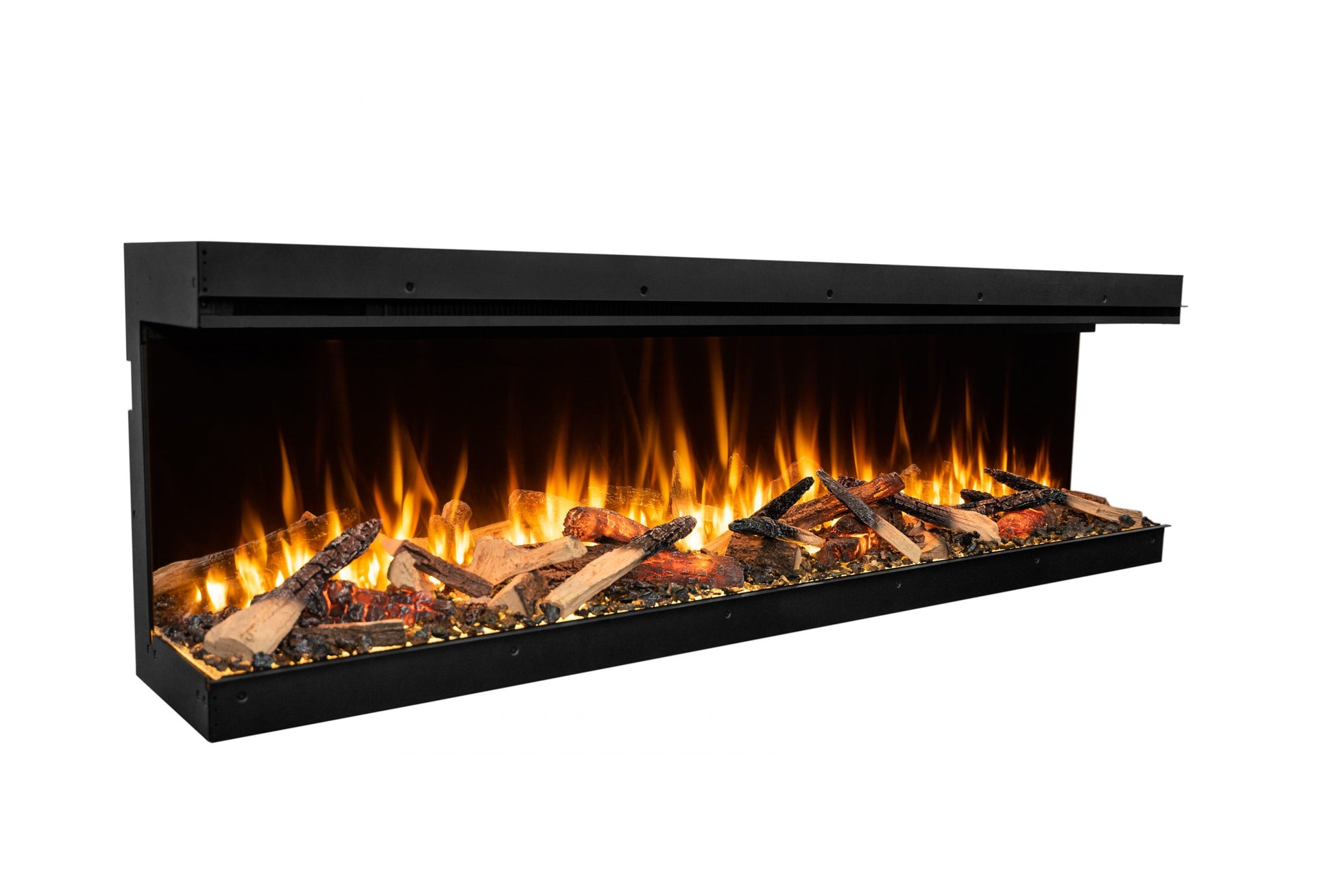 Amantii Fire & Ice LumaForest 75" 3-Sided WiFi-Enabled Built-in Electric Fireplace