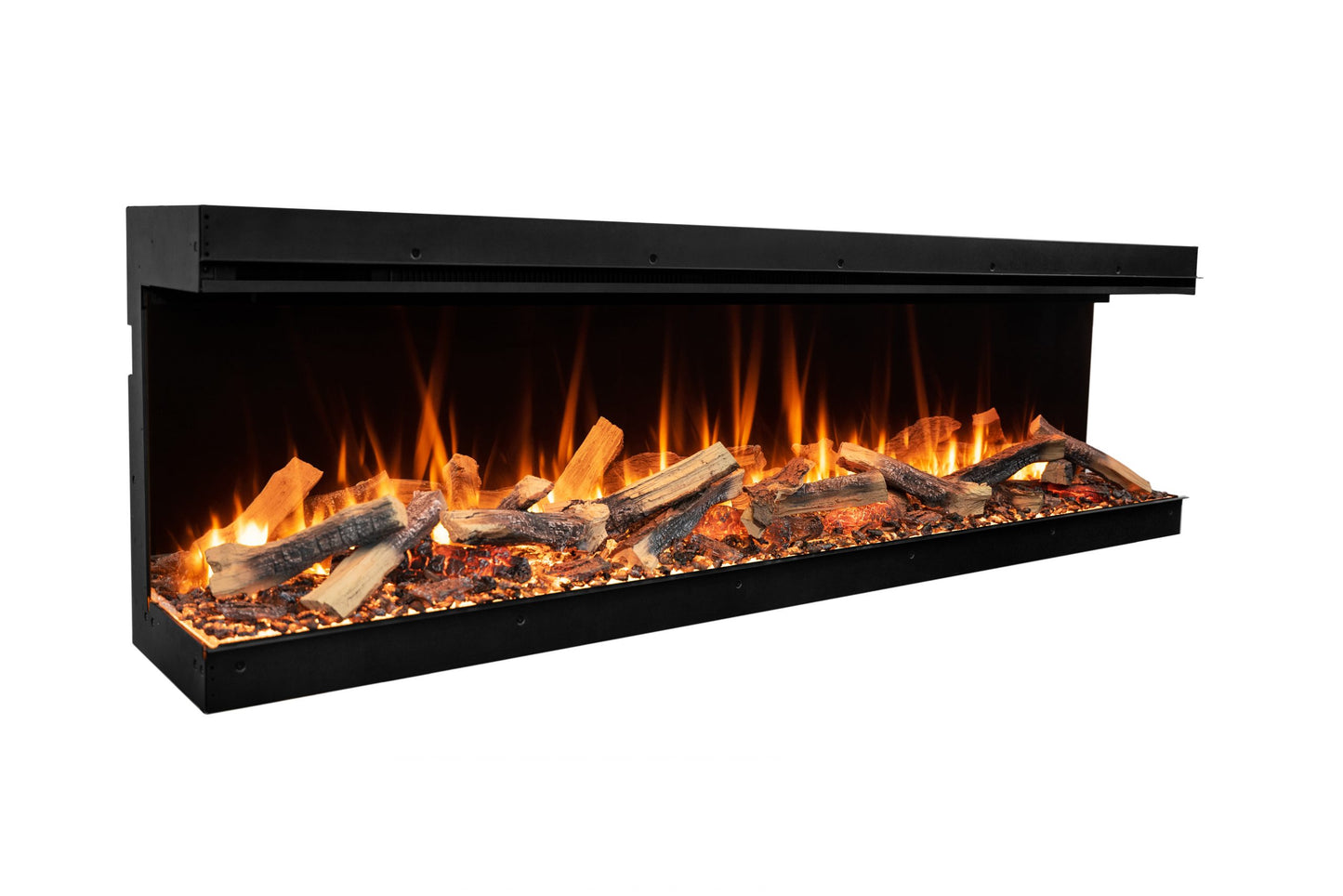 Amantii Fire & Ice LumaForest 75" 3-Sided WiFi-Enabled Built-in Electric Fireplace