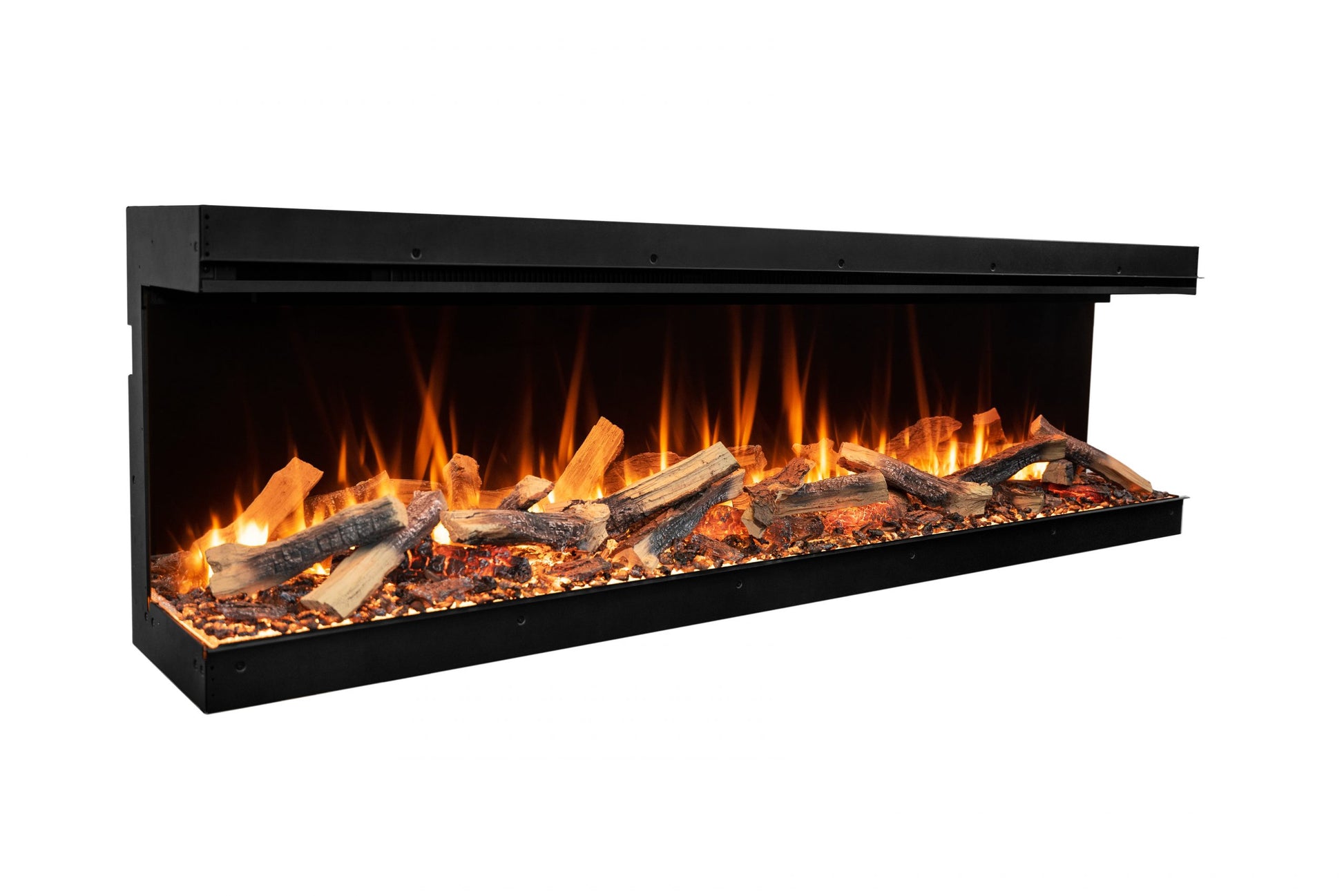 Amantii Fire & Ice LumaForest 75" 3-Sided WiFi-Enabled Built-in Electric Fireplace