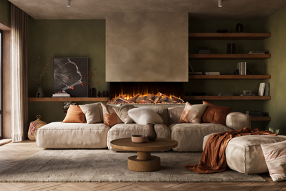 Amantii Fire & Ice LumaForest 75" 3-Sided WiFi-Enabled Built-in Electric Fireplace