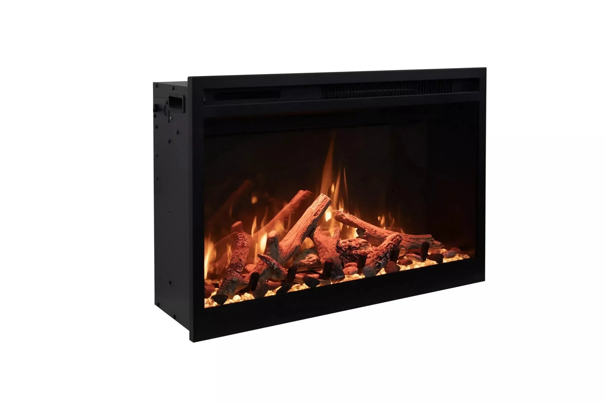 Amantii Fire & Ice RusticStone 42" WiFi-Enabled Built-in Electric Fireplace Insert