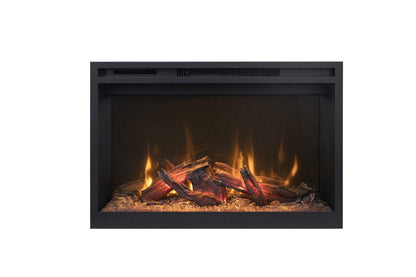 Amantii Fire & Ice RusticStone 30" WiFi-Enabled Built-in Electric Fireplace Insert