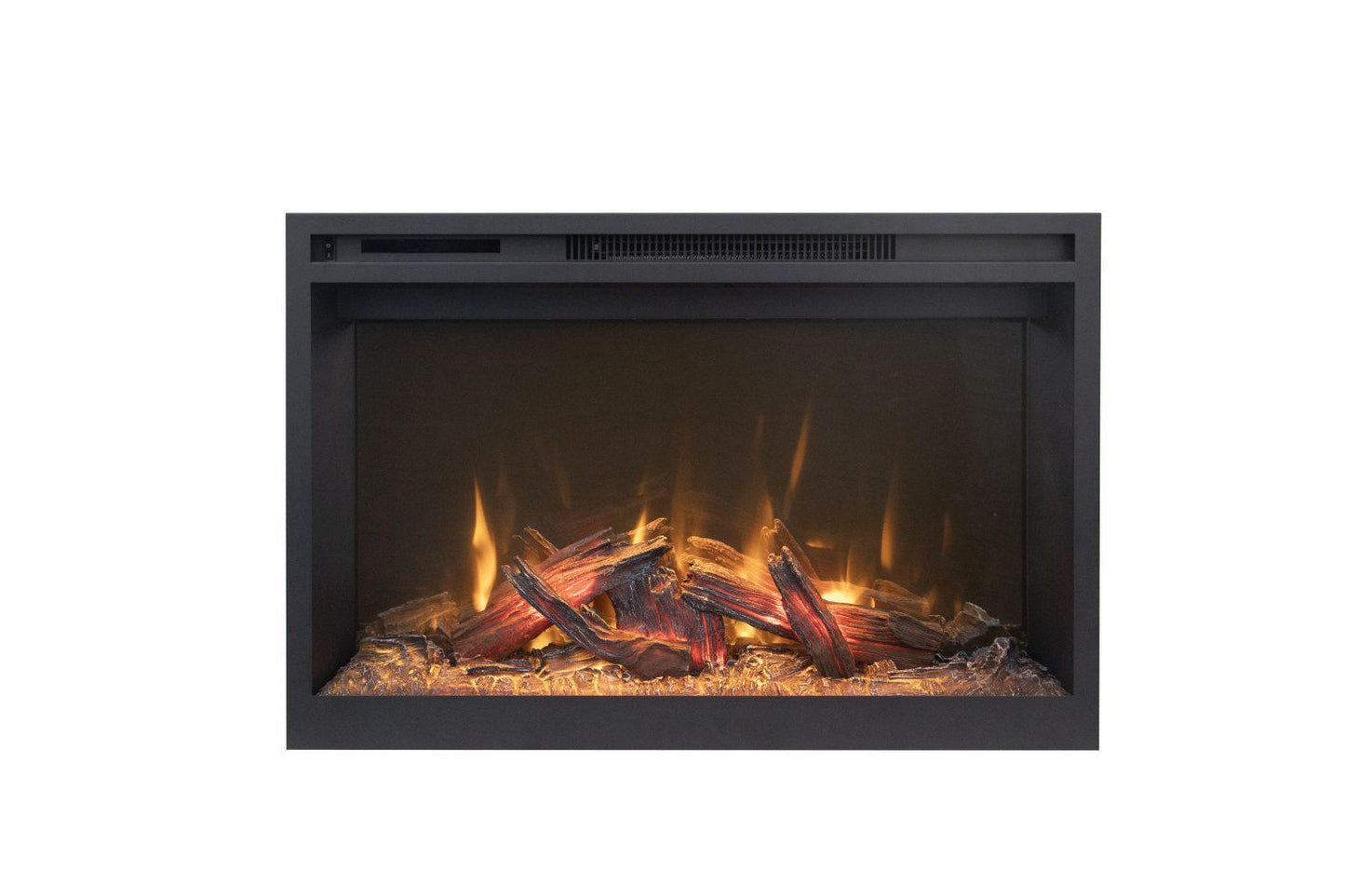 Amantii Fire & Ice RusticStone 30" WiFi-Enabled Built-in Electric Fireplace Insert