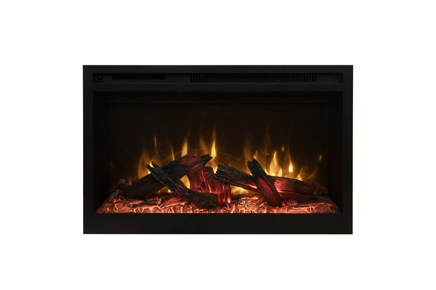 Amantii Fire & Ice RusticStone 30" WiFi-Enabled Built-in Electric Fireplace Insert