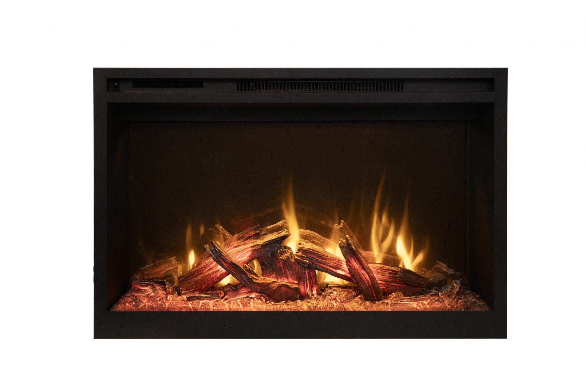 Amantii Fire & Ice RusticStone 30" WiFi-Enabled Built-in Electric Fireplace Insert