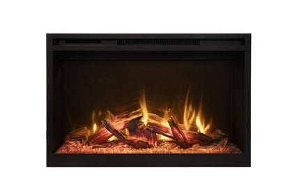 Amantii Fire & Ice RusticStone 30" WiFi-Enabled Built-in Electric Fireplace Insert