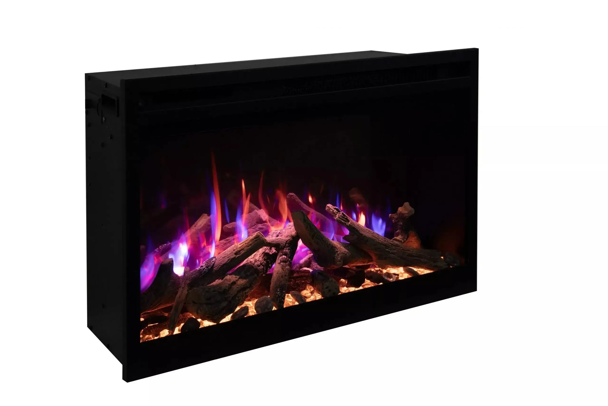Amantii Fire & Ice RusticStone 42" WiFi-Enabled Built-in Electric Fireplace Insert