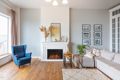 Amantii Fire & Ice RusticStone 42" WiFi-Enabled Built-in Electric Fireplace Insert