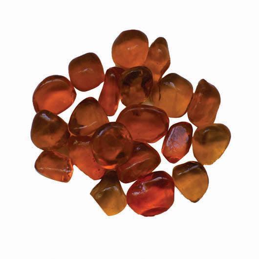 Amantii Orange Small Beads Reflective Fireglass - 5lbs