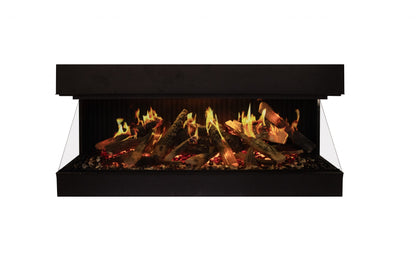 Amantii Signature MultiView Holo 75" 3-Sided Indoor Electric Fireplace