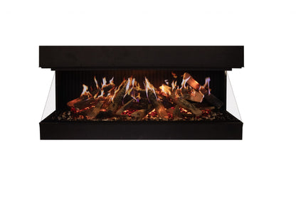 Amantii Signature MultiView Holo 75" 3-Sided Indoor Electric Fireplace