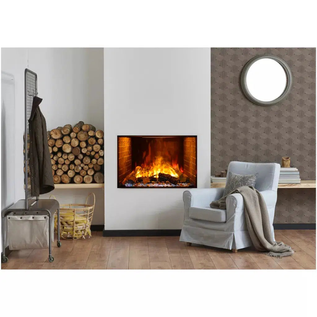 Amantii Signature Series Traditional 38" Built-in Electric Fireplace With Patented Optimyst Technology by Dimplex