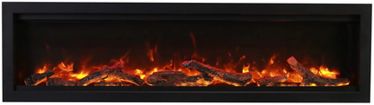 Amantii Symmetry Bespoke 34" Indoor / Outdoor Built-in Clean Face Smart Electric Fireplace
