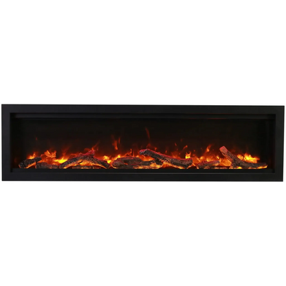 Amantii Symmetry Bespoke 74" Indoor / Outdoor Built-in Clean Face Smart Electric Fireplace