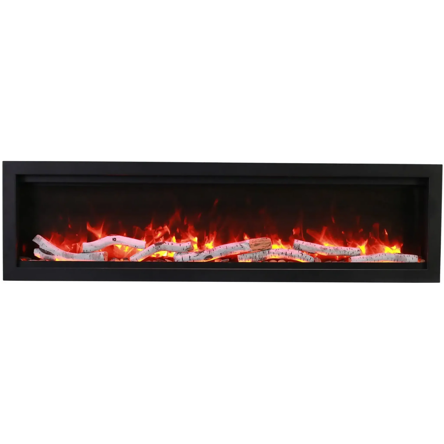 Amantii Symmetry Bespoke 74" Indoor / Outdoor Built-in Clean Face Smart Electric Fireplace