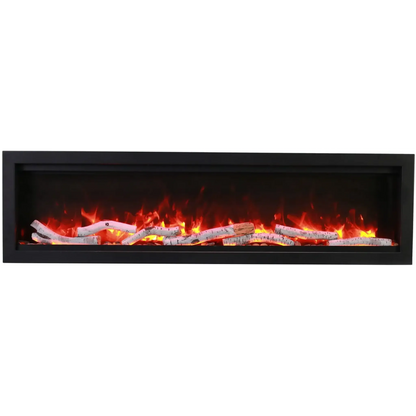 Amantii Symmetry Bespoke 74" Indoor / Outdoor Built-in Clean Face Smart Electric Fireplace