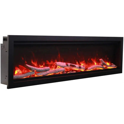 Amantii Symmetry Bespoke 74" Indoor / Outdoor Built-in Clean Face Smart Electric Fireplace