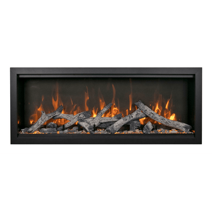 Amantii Symmetry Bespoke Extra Tall 100" Indoor / Outdoor Built-in Clean Face Smart Electric Fireplace
