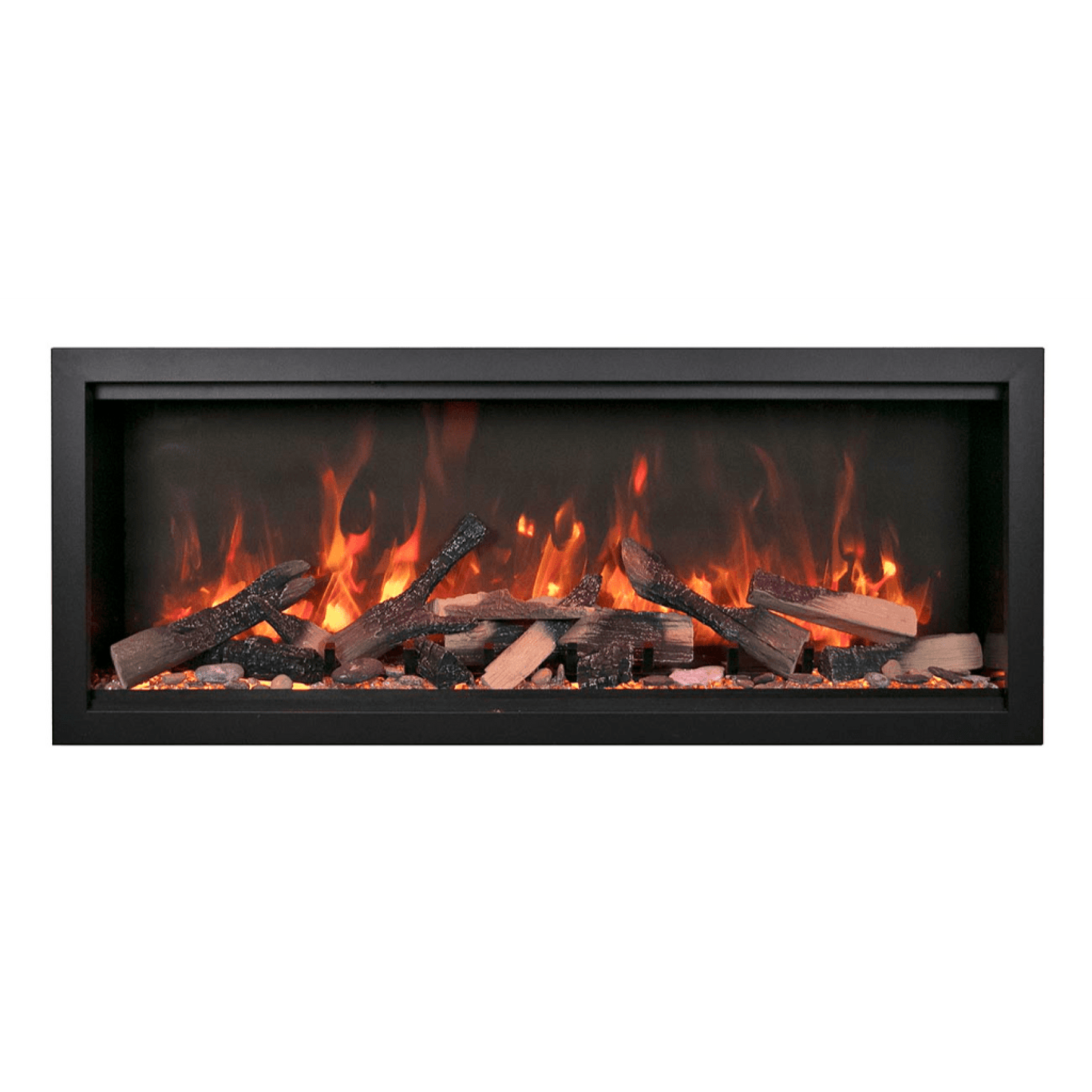 Amantii Symmetry Bespoke Extra Tall 100" Indoor / Outdoor Built-in Clean Face Smart Electric Fireplace