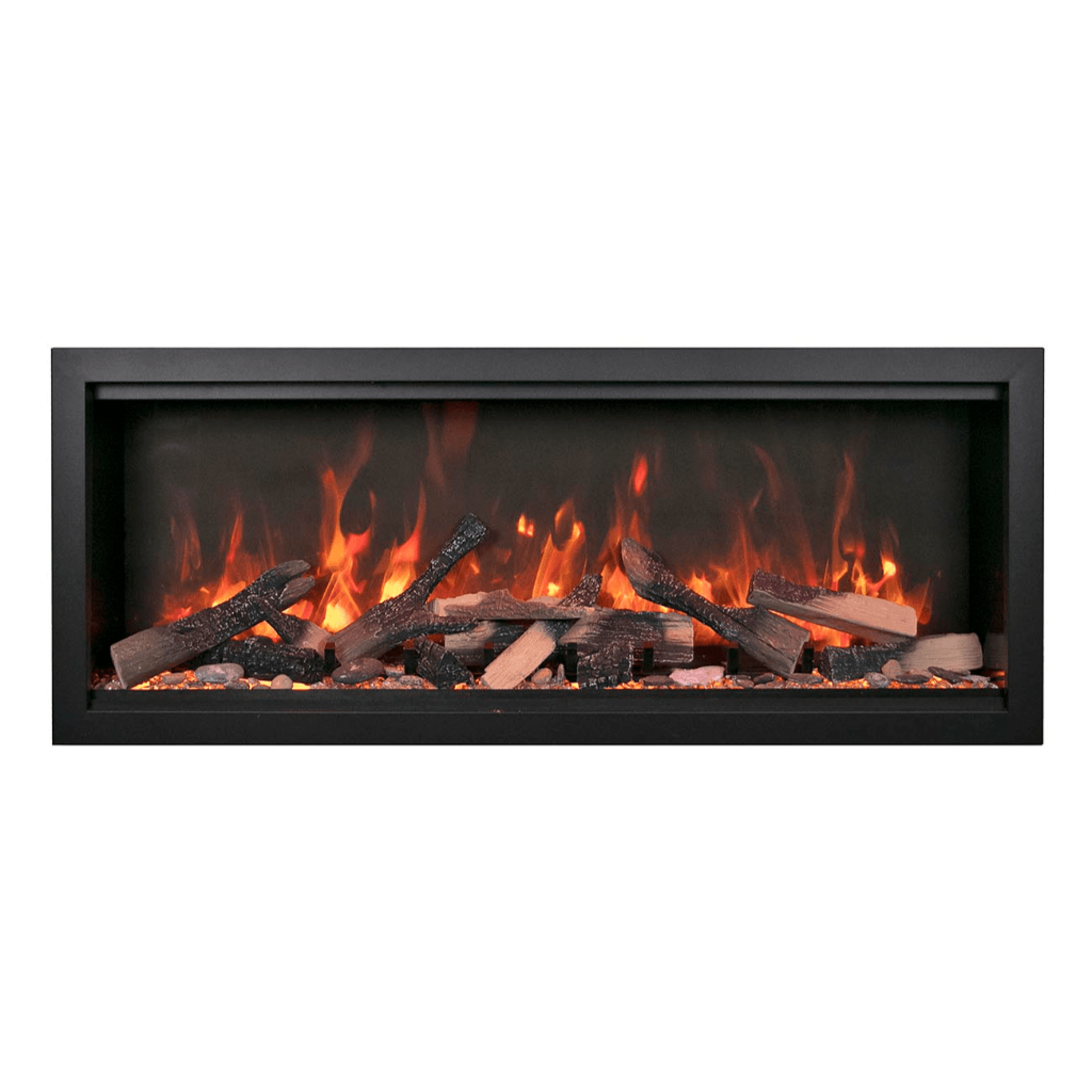 Amantii Symmetry Bespoke Extra Tall 100" Indoor / Outdoor Built-in Clean Face Smart Electric Fireplace