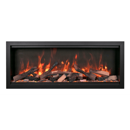 Amantii Symmetry Bespoke Extra Tall 100" Indoor / Outdoor Built-in Clean Face Smart Electric Fireplace