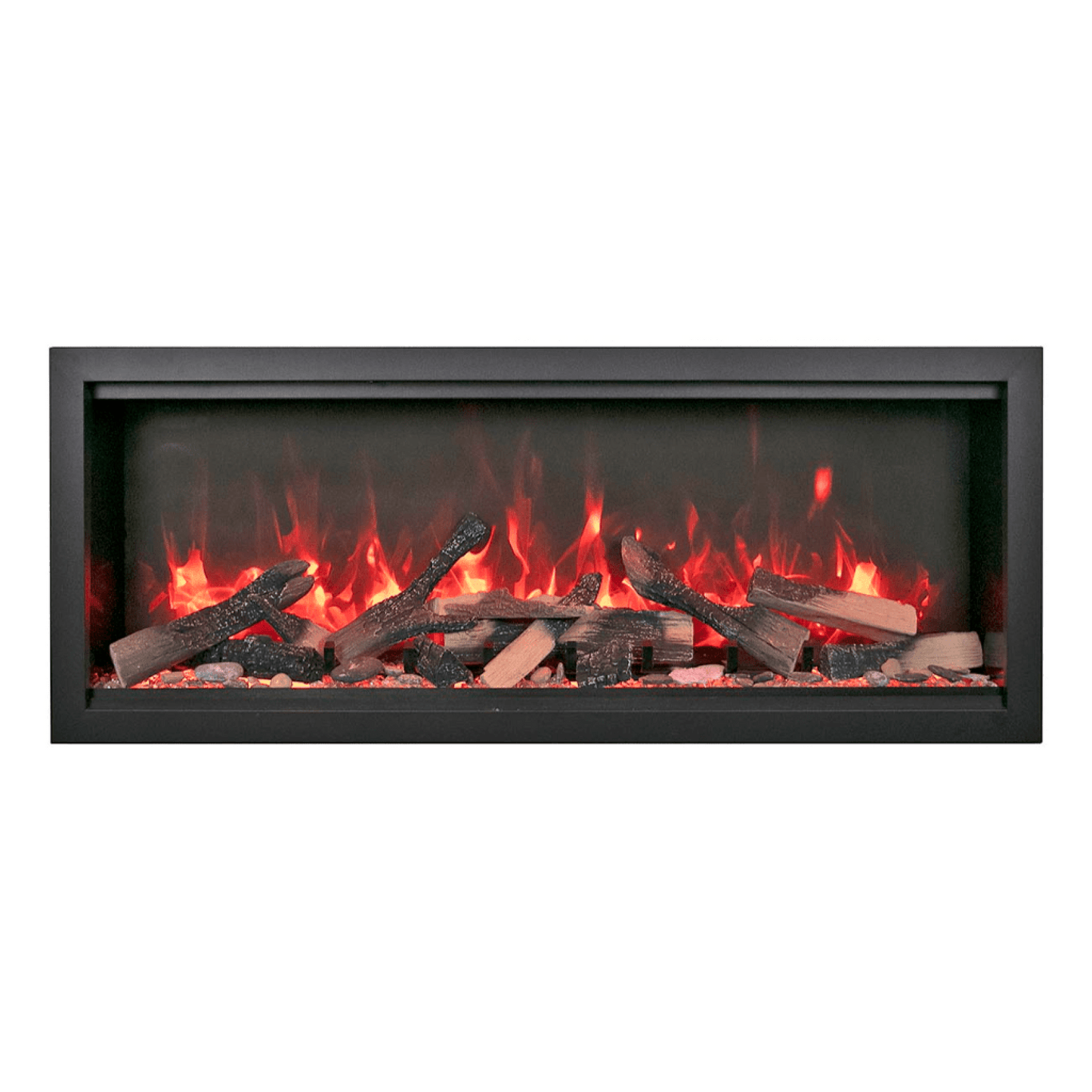 Amantii Symmetry Bespoke Extra Tall 100" Indoor / Outdoor Built-in Clean Face Smart Electric Fireplace