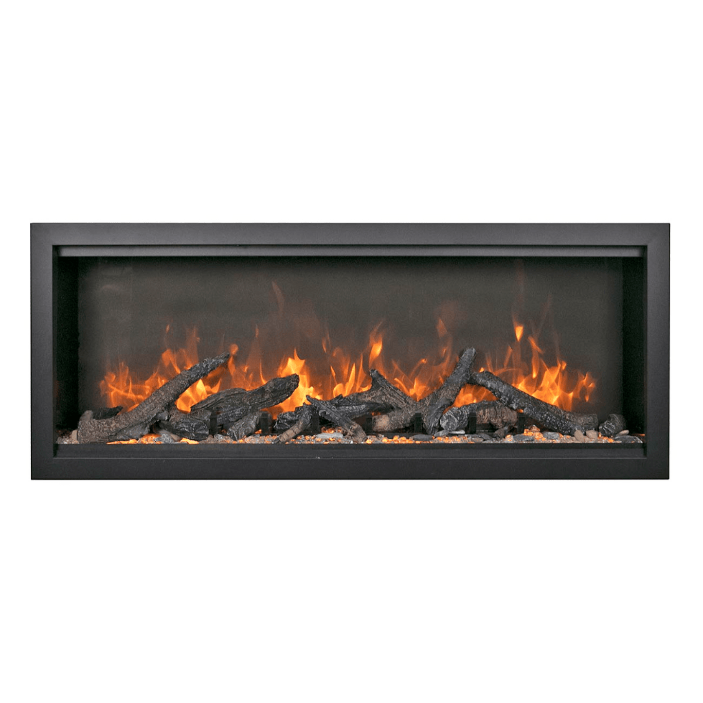 Amantii Symmetry Bespoke Extra Tall 100" Indoor / Outdoor Built-in Clean Face Smart Electric Fireplace