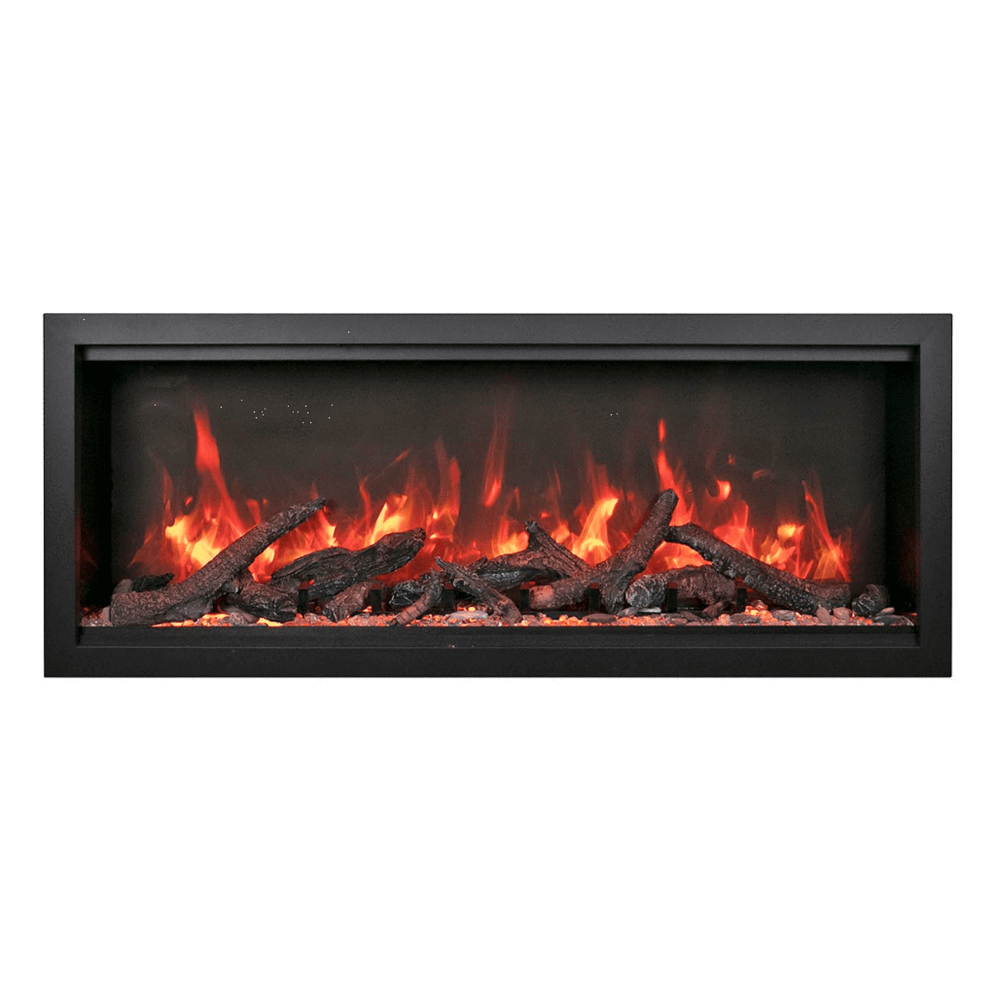 Amantii Symmetry Bespoke Extra Tall 100" Indoor / Outdoor Built-in Clean Face Smart Electric Fireplace