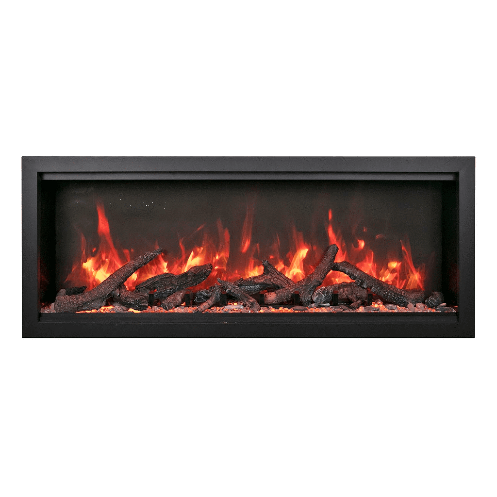 Amantii Symmetry Bespoke Extra Tall 100" Indoor / Outdoor Built-in Clean Face Smart Electric Fireplace