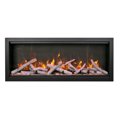 Amantii Symmetry Bespoke Extra Tall 100" Indoor / Outdoor Built-in Clean Face Smart Electric Fireplace