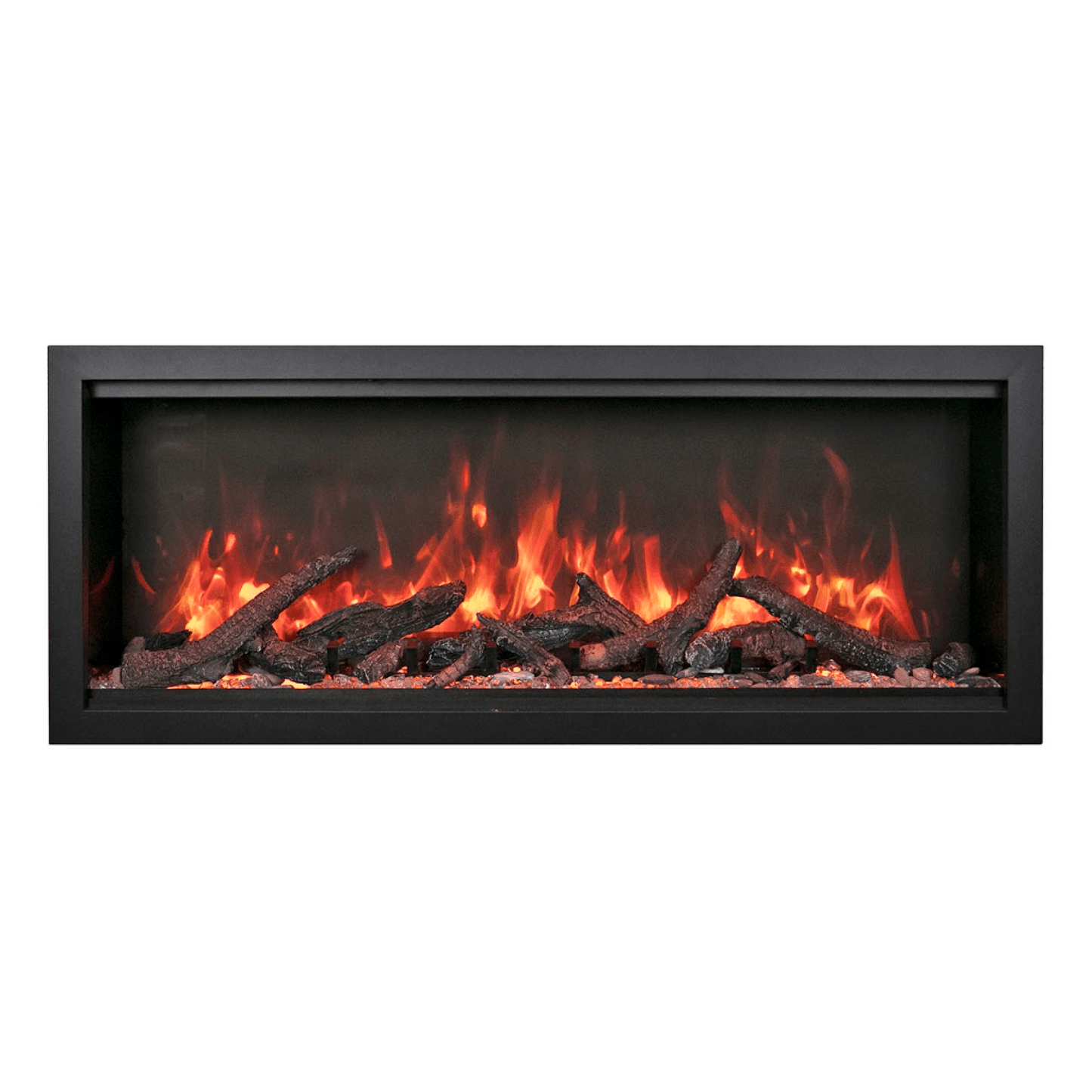 Amantii Symmetry Bespoke Extra Tall 100" Indoor / Outdoor Built-in Clean Face Smart Electric Fireplace