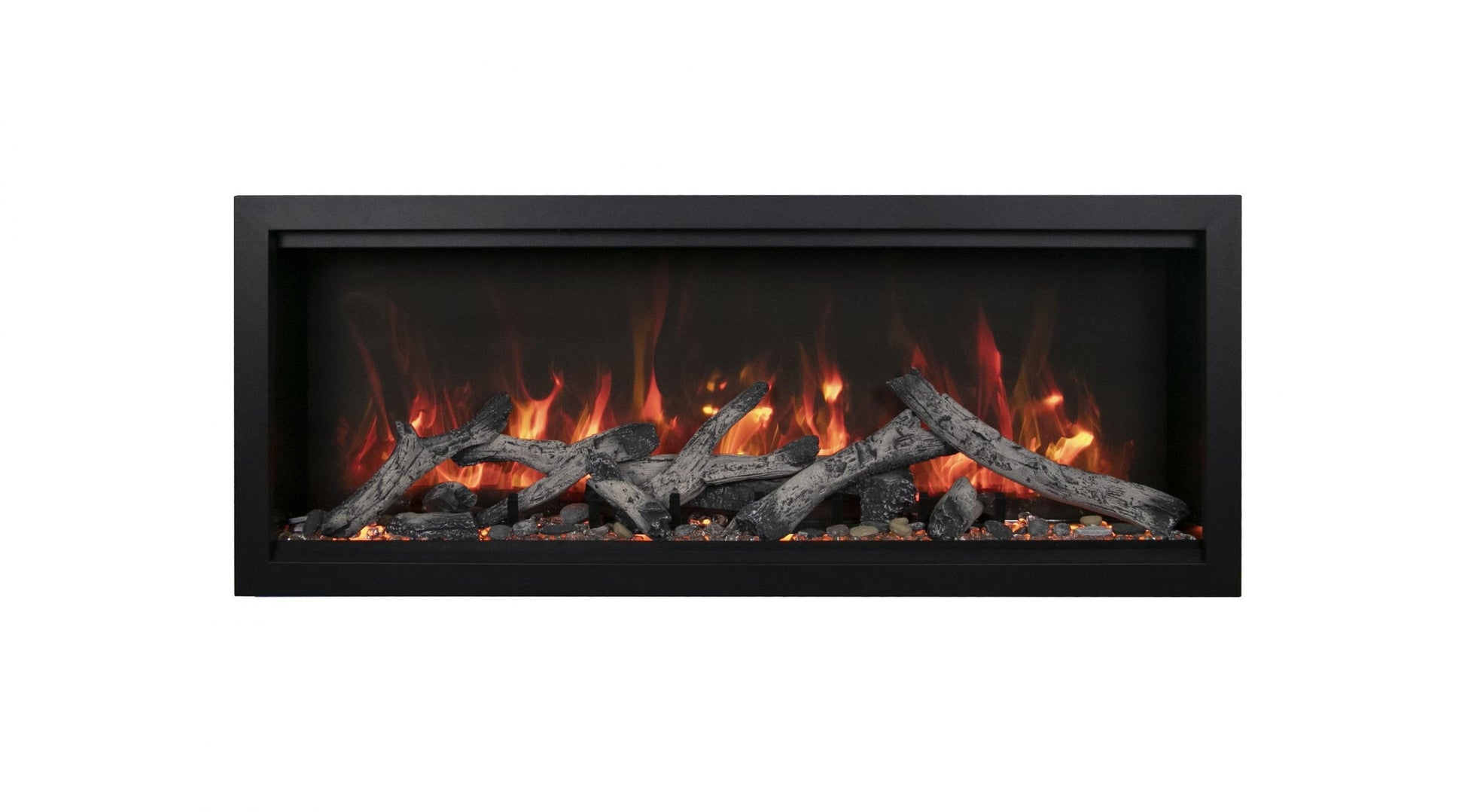 Amantii Symmetry Bespoke Extra Tall 100" Indoor / Outdoor Built-in Clean Face Smart Electric Fireplace