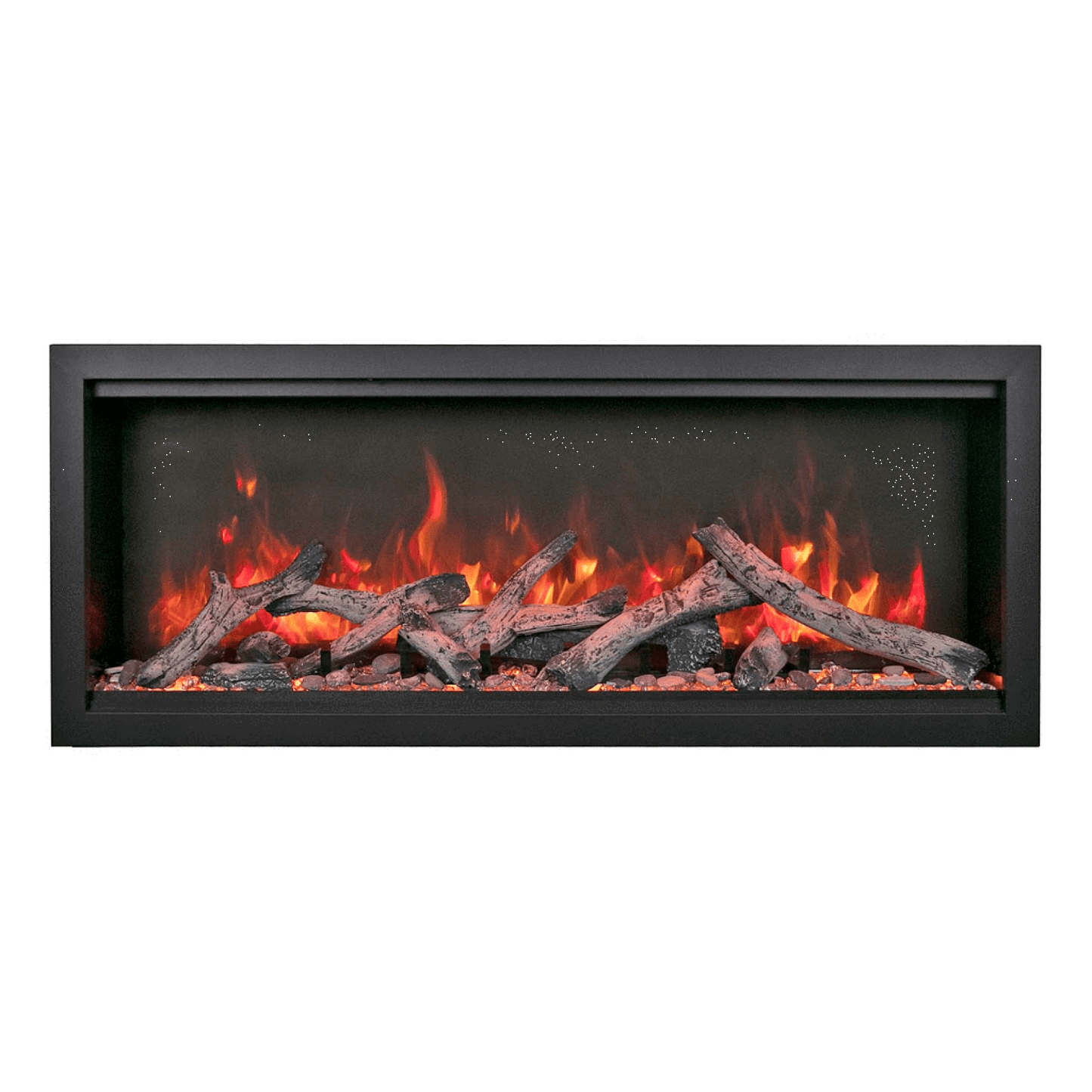 Amantii Symmetry Bespoke Extra Tall 100" Indoor / Outdoor Built-in Clean Face Smart Electric Fireplace