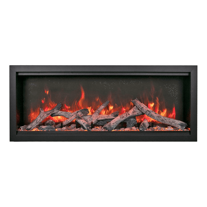Amantii Symmetry Bespoke Extra Tall 100" Indoor / Outdoor Built-in Clean Face Smart Electric Fireplace