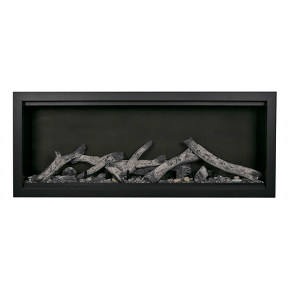 Amantii Symmetry Bespoke Extra Tall 100" Indoor / Outdoor Built-in Clean Face Smart Electric Fireplace