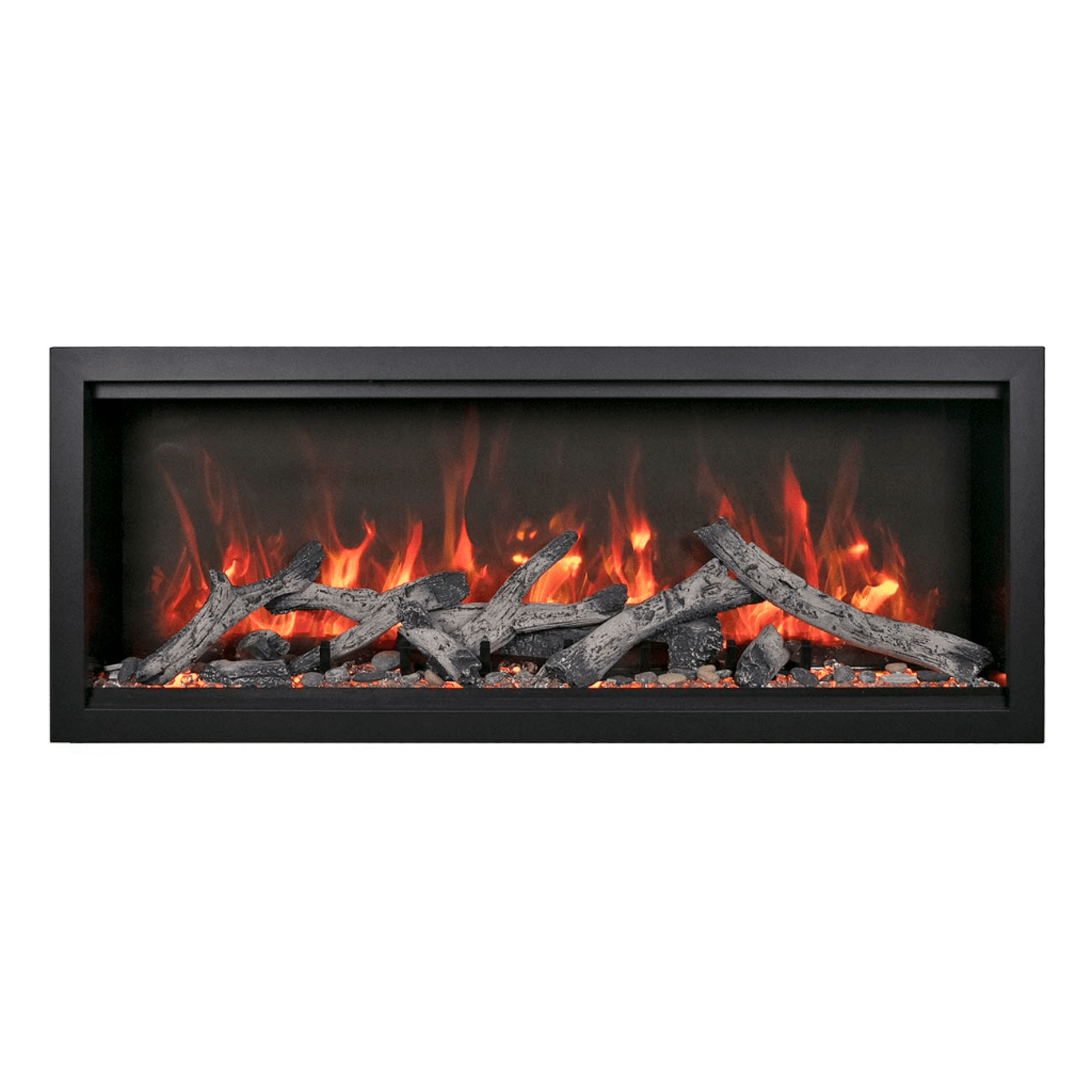 Amantii Symmetry Bespoke Extra Tall 100" Indoor / Outdoor Built-in Clean Face Smart Electric Fireplace