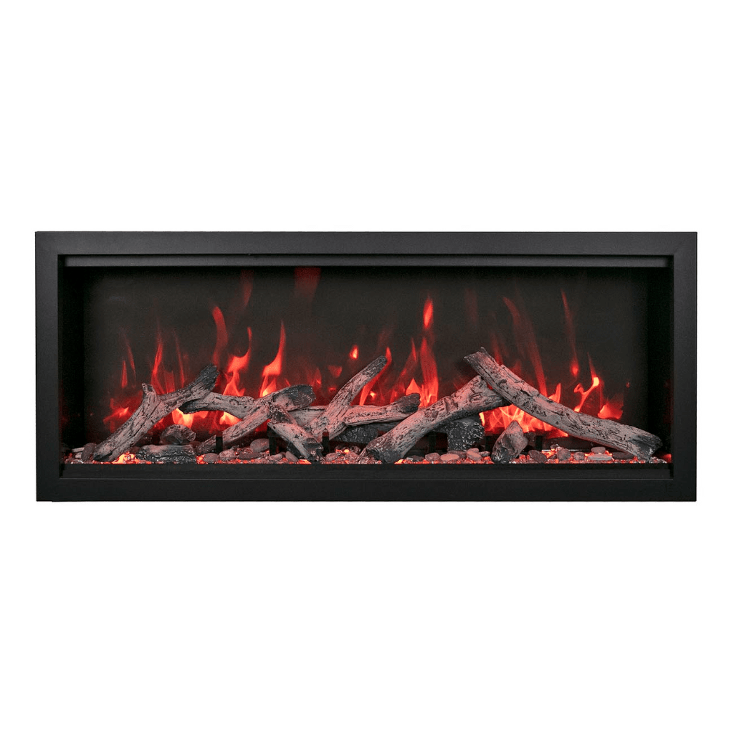 Amantii Symmetry Bespoke Extra Tall 100" Indoor / Outdoor Built-in Clean Face Smart Electric Fireplace